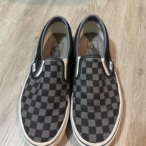 Vans Monochrome Checkered Slip-Ons